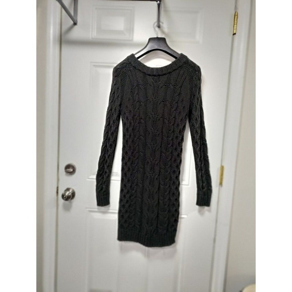 Herra Collection Black Chunky Cable Knit Dress M - Picture 3 of 9